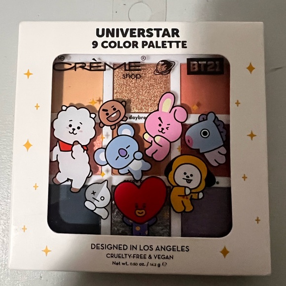 The Creme Shop BT21 Universtar Pop Eyeshadow Palette - 9 Shades - Picture 1 of 8